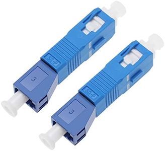 EMSea 2PCS Fiber Optic Adapter Singlemode 9/125 SM SC Male to LC Female Hybrid Optical Fiber Convertor for Ethernet Network and Optical Communication Equipment