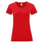 Fruit of the Loom Women's T-Shirt, Red, L