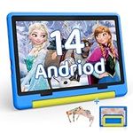 HotLight Kids Tablet 10 inch Android 14 Octa-Core, 8GB RAM+64GB ROM, 1280 * 800 IPS, 5MP+8MP Dual Camera, 5000mAh, Parental Control, WiFi 6/BT 5.3, Child Tablet with Protective Case(Blue)