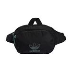 adidas Originals Sport Waist Pack/Travel and Festival Bag, Black/Clear Mint Green, One Size, Black/Clear Mint Green, One Size, Sport Waist Pack/Travel and Festival Bag