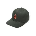 Volcom Men's Full Stone Flexfit Hat Baseball Cap, Dark Forest, L