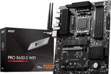 MSI PRO B650-S WiFi ProSeries Motherboard (Supports AMD Ryzen 7000 Series Processors, AM5, DDR5, PCIe 4.0, M.2 Slots, SATA 6Gb/s, USB 3.2 Gen 2, HDMI/DP, Wi-Fi 6E, 2.5Gbps LAN, ATX)