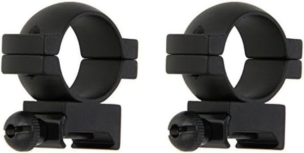 Weaver 47316 Mount Ring Pair, 1" Main-Tube, High, Matte Black