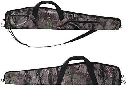Waxaya Scoped Rifle Case Soft Shotgun Carrying Bag with Accessory Zipper Pockets (Camouflage, 40inch)