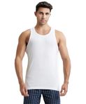 Jockey Men's Cotton Vest (9922-0105-WHITE White M)