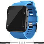 Meifox Garmin Forerunner 35 Band,Solf Silicone Replacement Bands for Garmin Forerunner 35 Watch (Sky Blue)