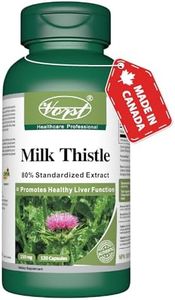 VORST Milk Thistle 80% Silymarin with 25:1 Extract Ratio (3750mg Raw Extract Equivalent) 120 Capsules | Supplement For Natural Liver Cleanse & Gallbladder Detoxification and Health | Powder Pills | 1 Bottle