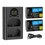 Joiry LP-E6 Battery and Charger Kit Compatible with Canon 5D Mark II III and IV, 70D, 5Ds, 6D, 5Ds R, 80D, 7D, 60D, 5Ds R DSLR Cameras BG-E14, BG-E13, BG-E11, BG-E9, BG-E7, BG-E6 Grips