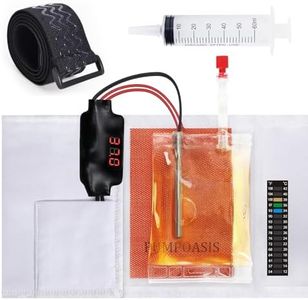 Electric U/Rine Warmer & Liquid Heater with Electronic Temperature Display, Maintains 37°C (98.6°F) for Up to 5 Hours, Equipped with Thermometer Sticker, Thermal Blanket Wrap and Elastic Waistband