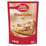 BETTY CROCKER Pizza Crust Mix, Just Add Water, Makes 1 12-Inch Crust Pizza, 184 Grams Package of Pizza Crust Mix, Easy To Bake