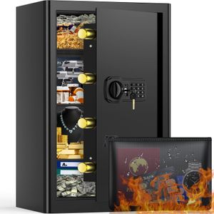 90L Fireproof Safe Box – Large Home or Office Security Safe