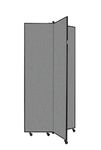 Screenflex Display Towers, Portable Wall Divider Boards for Art Show Partitions, Classroom Panels and Offices - 5'9”H x 3'1”W - 3 Panels - Stone Fabric