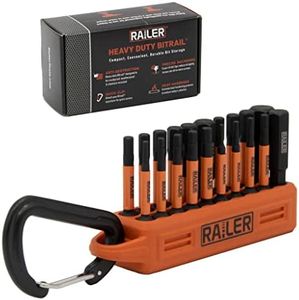 Railer Allen Wrench Hex Bit Set 2 Inch Impact Driver 20pc Hex Bit Set With A Bit Holder & Carabiner. Premium S2 Steel, Ideal For Furniture Screws