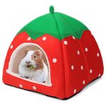 Tierecare Guinea Pig Hideout Bed Rabbit House Cave Accessories Cozy Hide-Out for Bunny Hedgehog Ferret Chinchilla&Other Small Animals