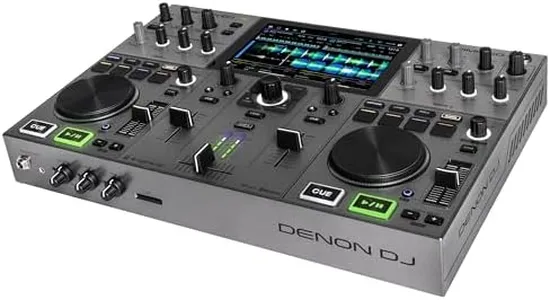 Denon DJ PRIME GO+ Portable DJ Controller and Mixer with Stem Separation, 2 Decks, Wi-Fi Streaming, Bluetooth, Lights Control, 7" Screen and Battery