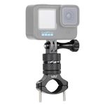 HSU Handlebar Mount for GoPro, 360-degree Aluminium Alloy Bike Mount for Hero 12/11/10/9/8/7/6/5/4/3 and other Action Cameras (Black)