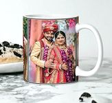 PRINTSWAYS printing your dreams.com Personalized Photo Printed Coffee Mug for All Occasions - Valentine's Day (1 Ceramic Printed Magic Mug - 325 ML)