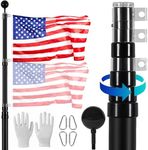 VEVOR 20FT Telescopic Flagpole Kit,