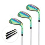 T WINSOLOGY Golf Wedges Set, 52/56/60 Degree Wedges Golf Clubs for Men and Women,Sand Wedge,Pitching Wedges for Men Right Hand,Golf Gift. (Color)
