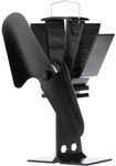 Ecofan 800CAXBX Heat Powered Wood Stove Fan, Black, Bilingual