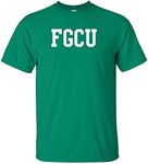 FGCU Flordia Gulf Coast University Eagles Basic Block, Team Color T Shirt, College, University, Fgcu Eagles Kelly Green, XX-Large