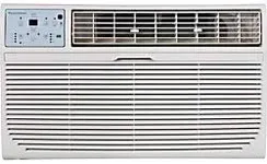 Keystone KSTAT14-2HC Capability 14,000 230V Through-The-Wall Air Conditioner 10,600 BTU Supplemental Heating LCD Remote Control Sleep Mode 24H Timer AC for Rooms up to 700 Sq. Ft, 14000, White