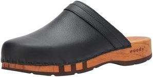 Woody Men's Harry Clog, Black, 7.5 UK, Black, 7.5 US