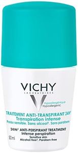 Vichy Dermo-Tolerance Deodorante Roll-On, Per Tutti i Tipi di Pelle, Doppia Efficacia, Anti Umidità e Anti Odori, Pelle Asciutta e Fresca per 48H, 50 ml