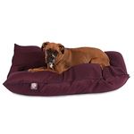 35x46 Burgundy Super Value Pet Dog Bed by Majestic Pet Products Large