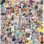 Anime Stickers Mixed Pack, 200PCS Anime Themed Set for teens kids, Popular Classic Japanese Style Stickers Pack for Car, Water Bottle, Skateboard, Laptop, Waterproof Cool Cartoon Stickers Decals