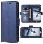 Mobile Phone Case for LG Stylo 3 / Stylo3 Plus Folio Flip Wallet Case, PU Leather Credit Card Holder Slots Heavy Duty Full Body Protection Kickstand Protective Phone Cover, Dark Blue