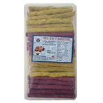 MS PET HOUSE Best Combo Offer: 2 Kg Dog Chew Munchy Sticks – 1000g Chicken Flavor & 1000 gram Mutton Flavor – Ideal for Puppies and Adult Dogs, (1 Count)