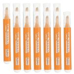 M&G Orange Highlighter, 12 Pack High Lighters Highlighters No Bleeds Highliters Pens Neon Cute Highlighters Bulk Clear View Bright Tip Marker for Books