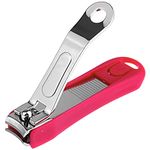 Green Bell Nail Clipper with File & Catcher for Men Women Seniors Kids Stainless Steel Fingernail Toenail Thick Nails Made in Japan (PSG-032 Small)