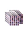 FBBULES 20PCS Mosaic Style Decorative Tile Stickers, Self Adhesive Wallpaper Waterproof Peel and Stick on Wall Glass Furniture for Kitchen Bathroom Room Transformation, Purple (10x10cm/4x4inch)