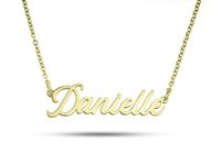 Personalized Name Necklace - 18K Gold Plated - Solid 925 Sterling Silver - Custom Gift for Her - Handmade with Love (18K Gold)