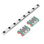 MGN9B Mini Linear Rail Guide, 150mm Linear Sliding Gide with 2pcs MGN9B Linear Rail Block for DIY Printer and CNC Machine