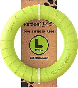 PetSpy Dog Training Ring for Outdoor Fitness Floatable Pulling Toy and Flying Disc Interactive Play Tool for Small Medium Large Dogs