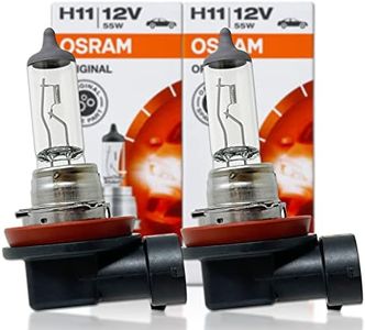 New Series Osram H11 OEM Halogen Headlight bulbs - 12V 55W 64211L+ (Long Life) Made in Germany | Pack of 2