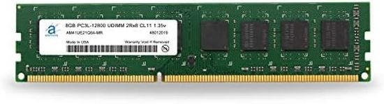 Adamanta 8GB (1x8GB) Desktop Memory Upgrade DDR3/DDR3L 1600MHz PC3-12800 Unbuffered Non-ECC UDIMM 2Rx8 CL11 DRAM RAM