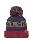 SEALSKINZ | Foulden | Water Repellent Cold Weather Unisex Bobble Beanie Hat | Lightweight & Breathable Navy