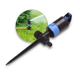 Sharpex Heavy Duty Sprinkler for Garden Watering | 2 Stage Gear Drive Sprinkler Upto 3380sq.ft. Large Area Coverage | Lawn Yard Irrigation System 360 Degree Sprayer Water Saving Sprinkler Device