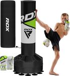 RDX Kids Free Standing Punch Bag with Gloves & Cover - 4FT Junior Pedestal Punching Bag with Stand for Kickboxing Boxing MMA Muay Thai Karate, Heavy Duty Free Standing Bag for Home Gym Fitness Workout