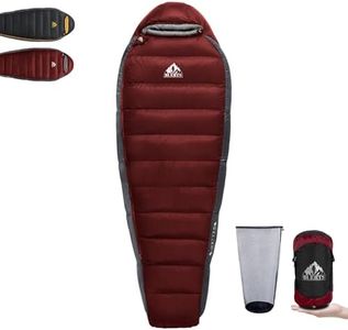 BUERTS Down Sleeping Bag for Adults Cold Weather Ultralight & Compact 680FP Backpacking Sleeping Bag for Camping, Hiking, Mountaineering.