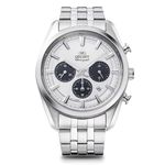 Orient Stretto Solar Chronograph 43mm White Dial Steel Strap Men’s Watch RA-TX0305S10B it should say - Orient Stretto Solar Chronograph 40mm White Dial Steel Strap Men’s Watch RA-TX0305S10B