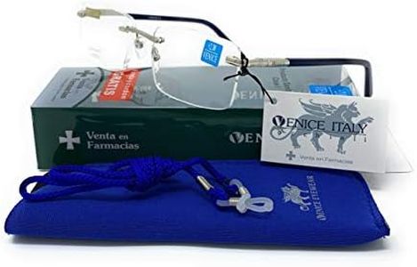 Gafas de lectura al aire Premium en Colores: Negro, Azul. VENICE air - Dioptrías: 1 a 3,5 (Azul, 2,50)