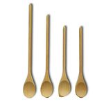 Kitchen Wooden cooking spoon Wooden Spoons Mixing Baking Serving Utensils 12 ,12, 14 and 16 inches - Set of 4