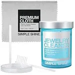 Simple Shine. Jewelry Cleaning Kit Polishing w/Cloth, Jewelry Cleaner Solution for all Jewelry. Gold Jewelry cleaner solution, Silver, Diamond Ring Cleaner, Fashion Jewelry cleaner, Made in the USA