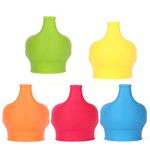 HMILYDYK 5PCS Silicone Drinking Training Cup Sippy Lids Elephant Spout Anti Leak Spill Proof Cup Cover Cup Lids