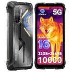 Blackview Rock 3 4G Rugged Phone Android 16(FLIR Thermal Imaging), 108MP+50MP Camera Ambient Lighting 32GB+256GB 10000mAh/33W MTK Helio G100 6.78" 2.4K 120Hz P69K Dual SIM Rugged Smartphone Unlocked